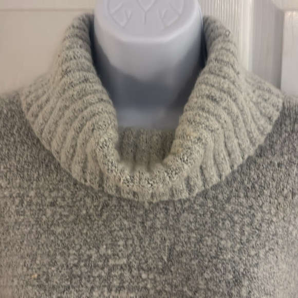 Chicos sweater gray turtleneck neck with dolman sleeves - Picture 2 of 6